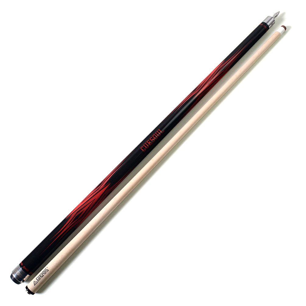 CUESOUL SOOCOO Serie 58 "19 oz 12,75 Millimetri Tip Maple Pool Cue Stick Set con Joint/Albero Protector e Cue tovagliolo