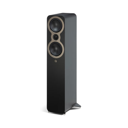 Q Acoustics 3050c Altoparlante da Pavimento Satin Nero (Il prezzo visualizzato è per 1 Unità, per la Coppia Completa Ordinare 2 Unità) Altoparlanti Stereo per Suono Surround/Home Theater