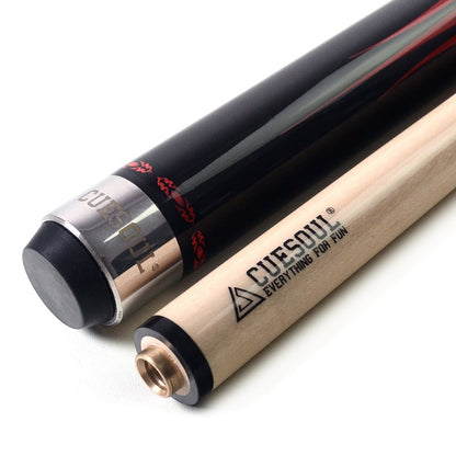 CUESOUL SOOCOO Serie 58 "19 oz 12,75 Millimetri Tip Maple Pool Cue Stick Set con Joint/Albero Protector e Cue tovagliolo