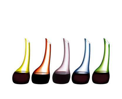 RIEDEL Cornetto Confetti Dekanter - Rot, Einzelpackung, klares+rotes Kristallglas, handgefertigt