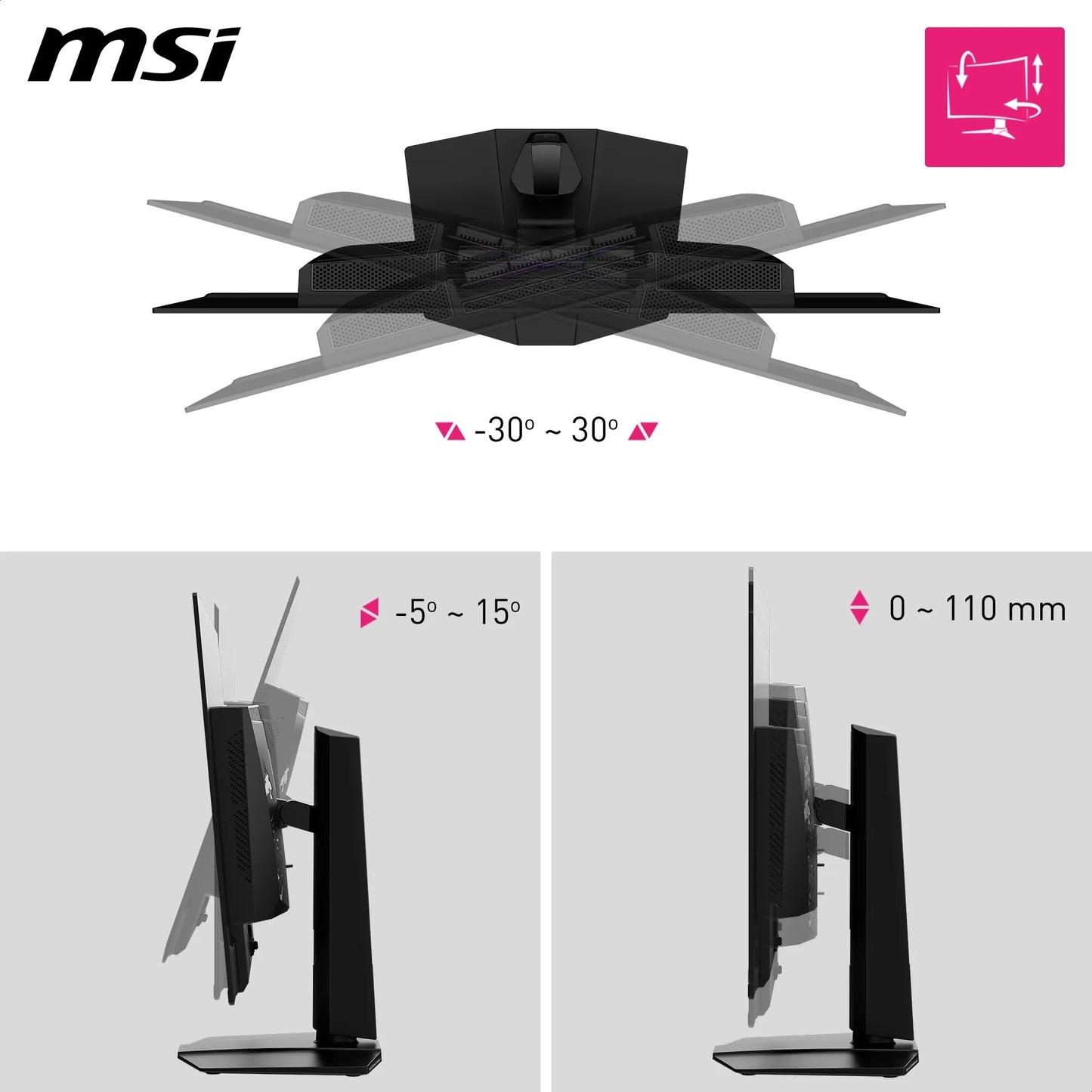 MSI MPG 322URX QD-OLED écran Gaming 31.5 Pouces 4K UHD - Dalle Quantum Dot OLED 3840 x 2160, 240Hz / 0.03ms, DisplayHDR True Black 400, G-Sync, HDMI 2.1, DP 2.1a, USB-C (98 W PD), Hauteur réglable