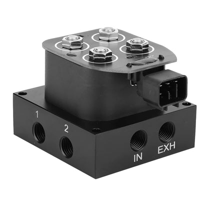Tbest Valvola solenoide 12V 12. 6W 0-300psi per sospensione ad, blocco valvola collettore per auto e camion