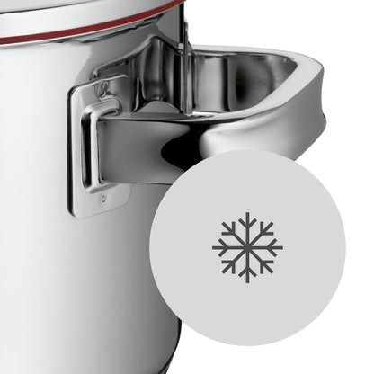 WMF Function 4-Olla Grande Alta de 24cm (5,7 litros de Capacidad) con Tapa, Cromargan 18/10, Acero Inoxidable Pulido