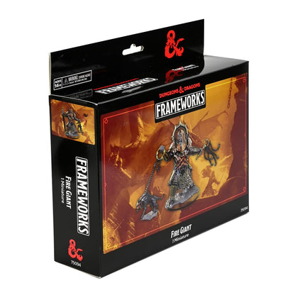 WizKids D&D Frameworks: Wave 2A: Feuerriese - Miniaturfigur, Hobby-Modell-Baukasten, Rollenspiel, Weiß, Matt, Kunststoff, Interchangeable Teile, Individuelle Zusammenbauoptionen