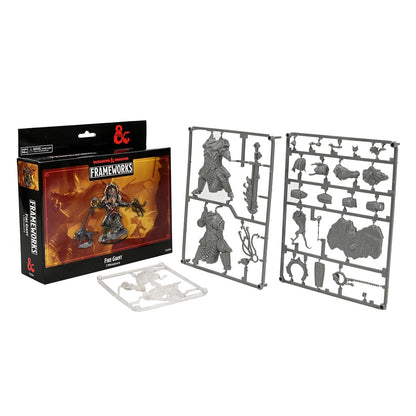 WizKids D&D Frameworks: Wave 2A: Feuerriese - Miniaturfigur, Hobby-Modell-Baukasten, Rollenspiel, Weiß, Matt, Kunststoff, Interchangeable Teile, Individuelle Zusammenbauoptionen