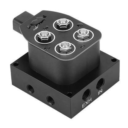 Tbest Valvola solenoide 12V 12. 6W 0-300psi per sospensione ad, blocco valvola collettore per auto e camion