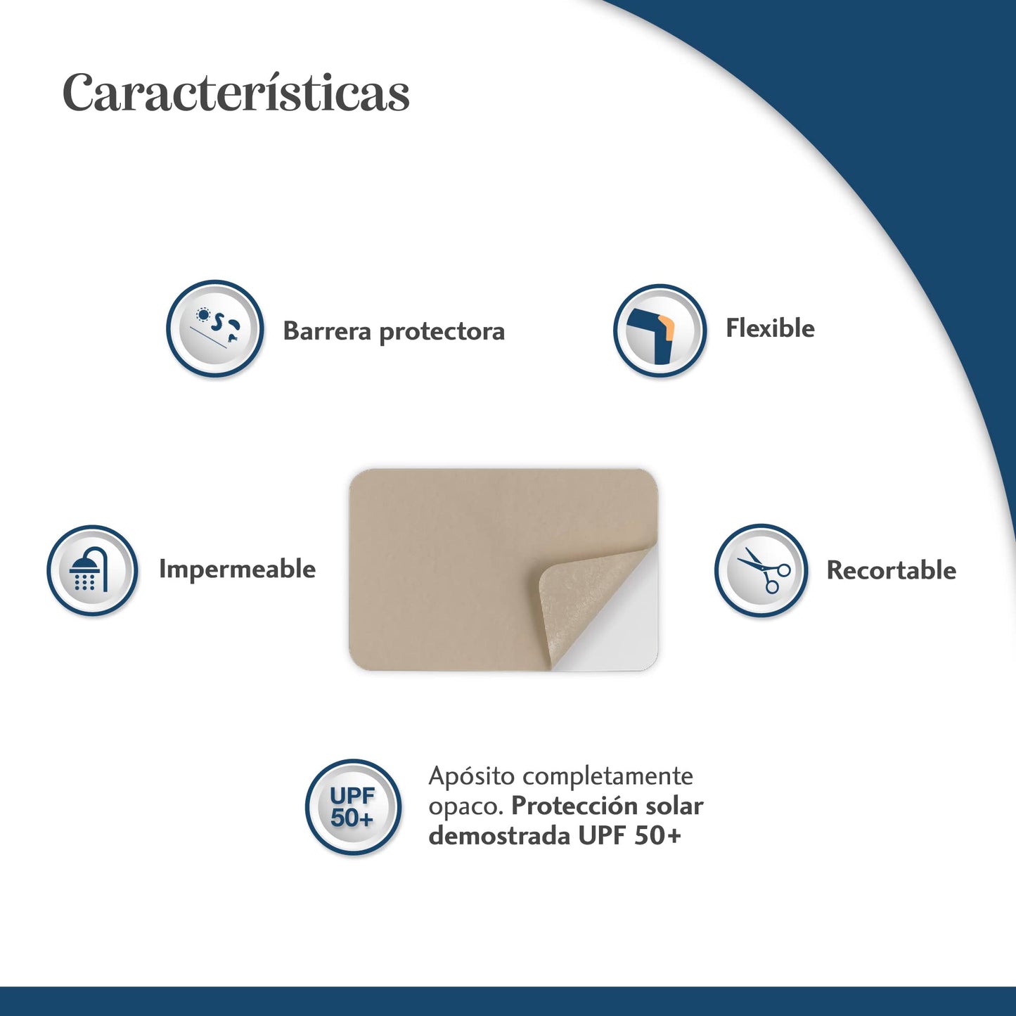 Trofolastin, Reductor de Cicatrices Mamario, Apósitos Adhesivos para Cicatrices de Cirugía Mamaria, Hipertróficas y Queloides, 3 Formatos x 2uds