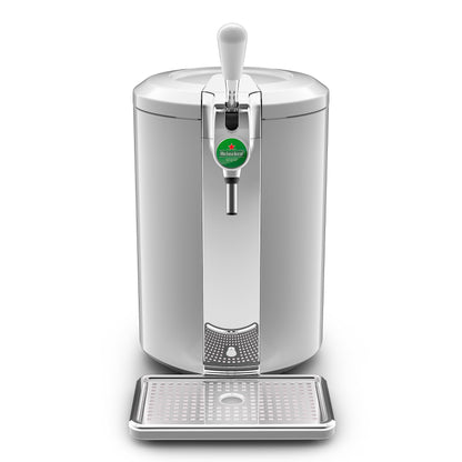 Krups Beertender Bierzapfanlage, 5 l Fässer, Marke Heineken, Kontrollleuchte, perfekte Temperatur und Schaum, frisches Bier, einfache Installation, kompakt VB452E10