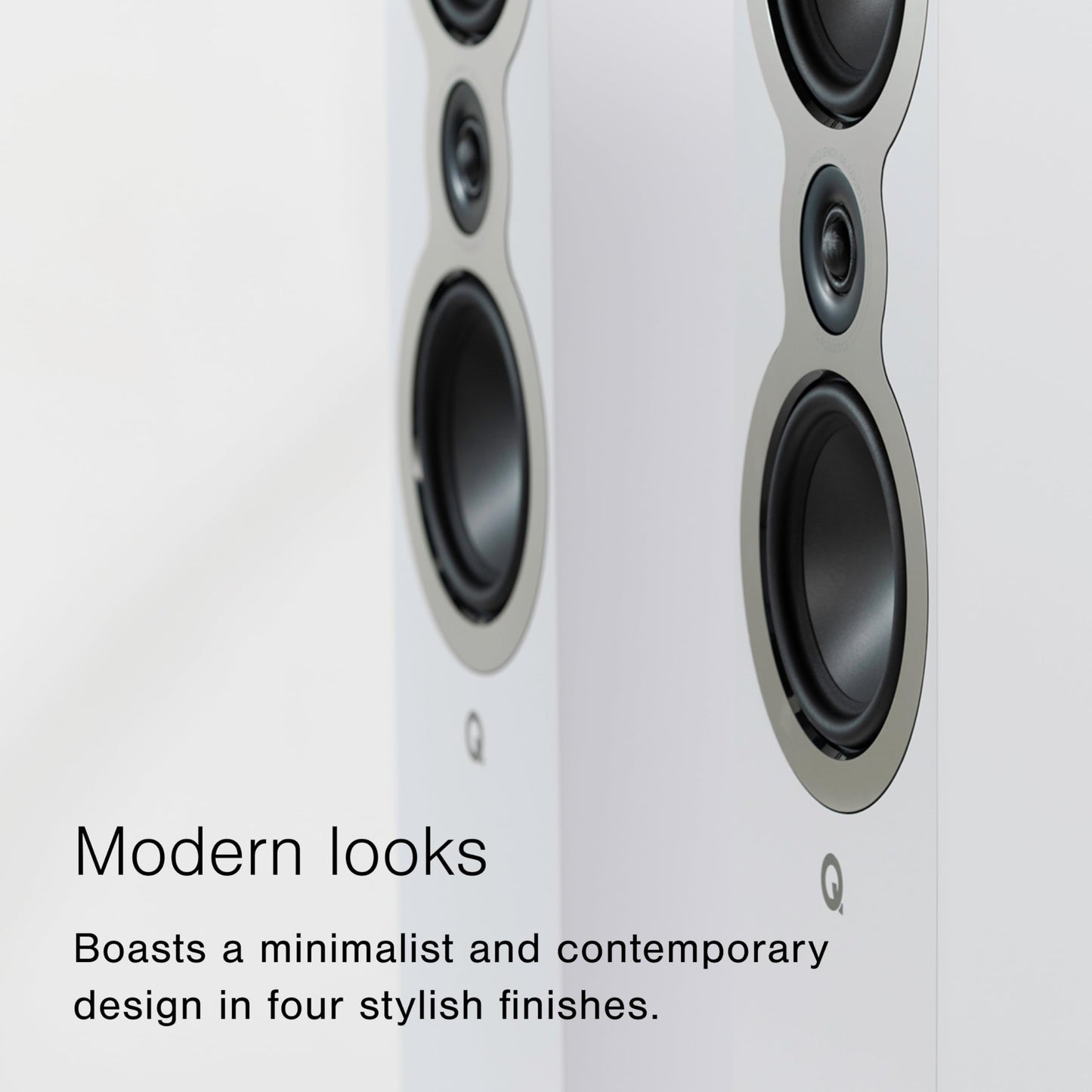 Q Acoustics 3050c Altoparlante da Pavimento Satin Nero (Il prezzo visualizzato è per 1 Unità, per la Coppia Completa Ordinare 2 Unità) Altoparlanti Stereo per Suono Surround/Home Theater