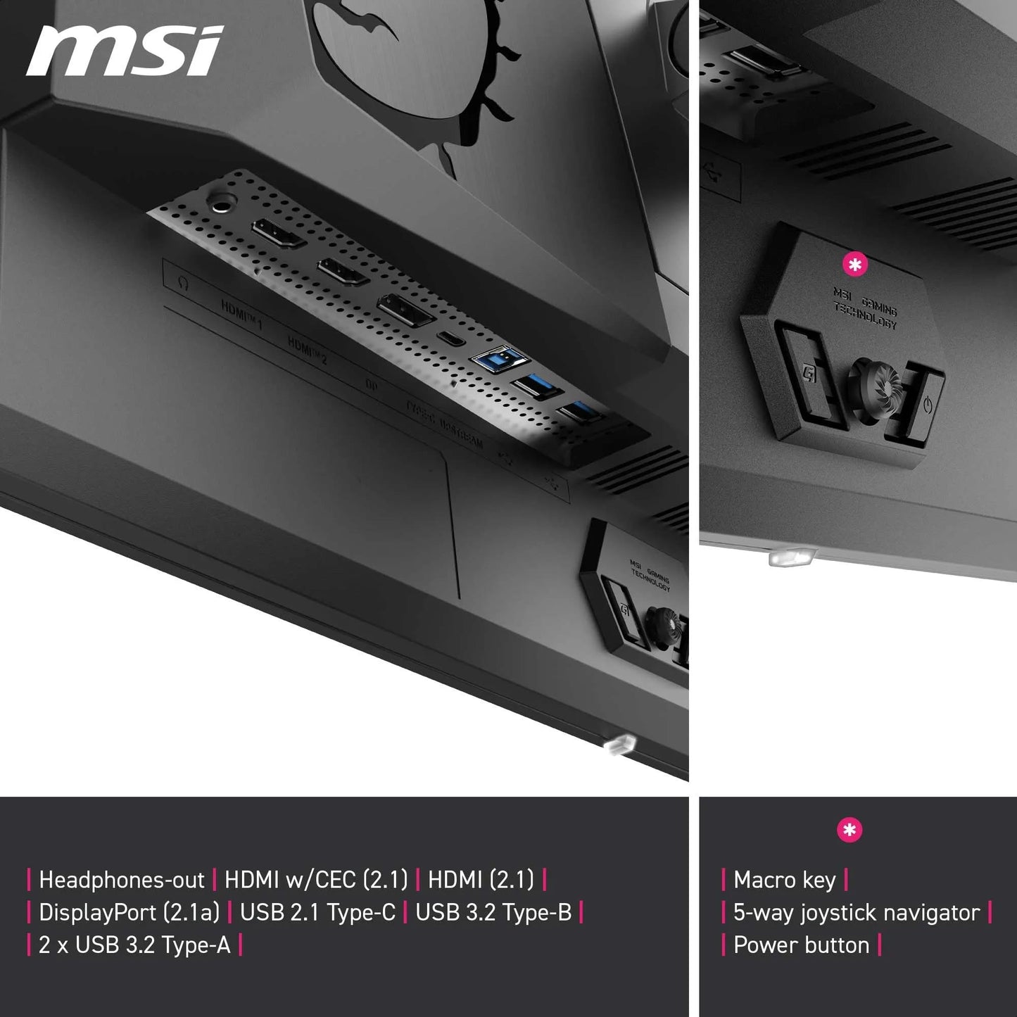 MSI MPG 322URX QD-OLED écran Gaming 31.5 Pouces 4K UHD - Dalle Quantum Dot OLED 3840 x 2160, 240Hz / 0.03ms, DisplayHDR True Black 400, G-Sync, HDMI 2.1, DP 2.1a, USB-C (98 W PD), Hauteur réglable
