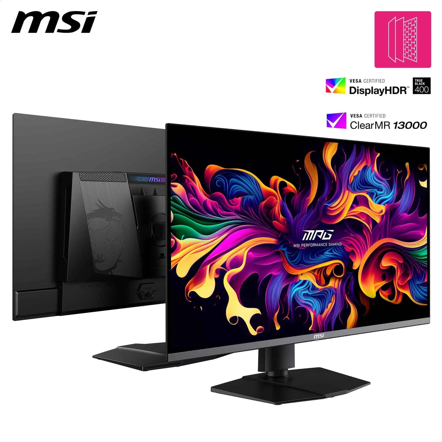 MSI MPG 322URX QD-OLED écran Gaming 31.5 Pouces 4K UHD - Dalle Quantum Dot OLED 3840 x 2160, 240Hz / 0.03ms, DisplayHDR True Black 400, G-Sync, HDMI 2.1, DP 2.1a, USB-C (98 W PD), Hauteur réglable