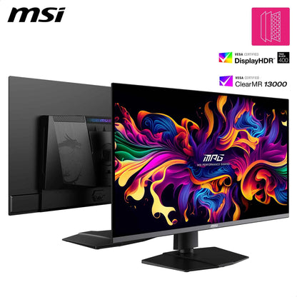 MSI MPG 322URX QD-OLED écran Gaming 31.5 Pouces 4K UHD - Dalle Quantum Dot OLED 3840 x 2160, 240Hz / 0.03ms, DisplayHDR True Black 400, G-Sync, HDMI 2.1, DP 2.1a, USB-C (98 W PD), Hauteur réglable