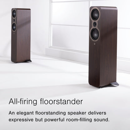 Q Acoustics 3050c Altoparlante da Pavimento Satin Nero (Il prezzo visualizzato è per 1 Unità, per la Coppia Completa Ordinare 2 Unità) Altoparlanti Stereo per Suono Surround/Home Theater