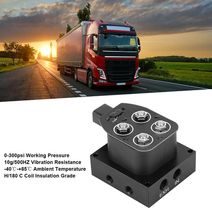Tbest Valvola solenoide 12V 12. 6W 0-300psi per sospensione ad, blocco valvola collettore per auto e camion