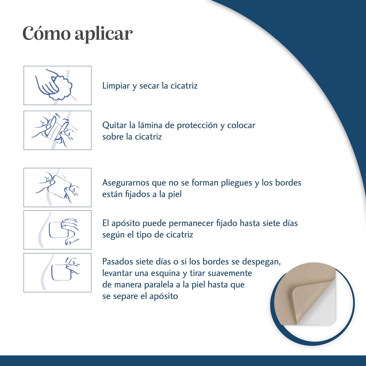 Trofolastin, Reductor de Cicatrices Mamario, Apósitos Adhesivos para Cicatrices de Cirugía Mamaria, Hipertróficas y Queloides, 3 Formatos x 2uds