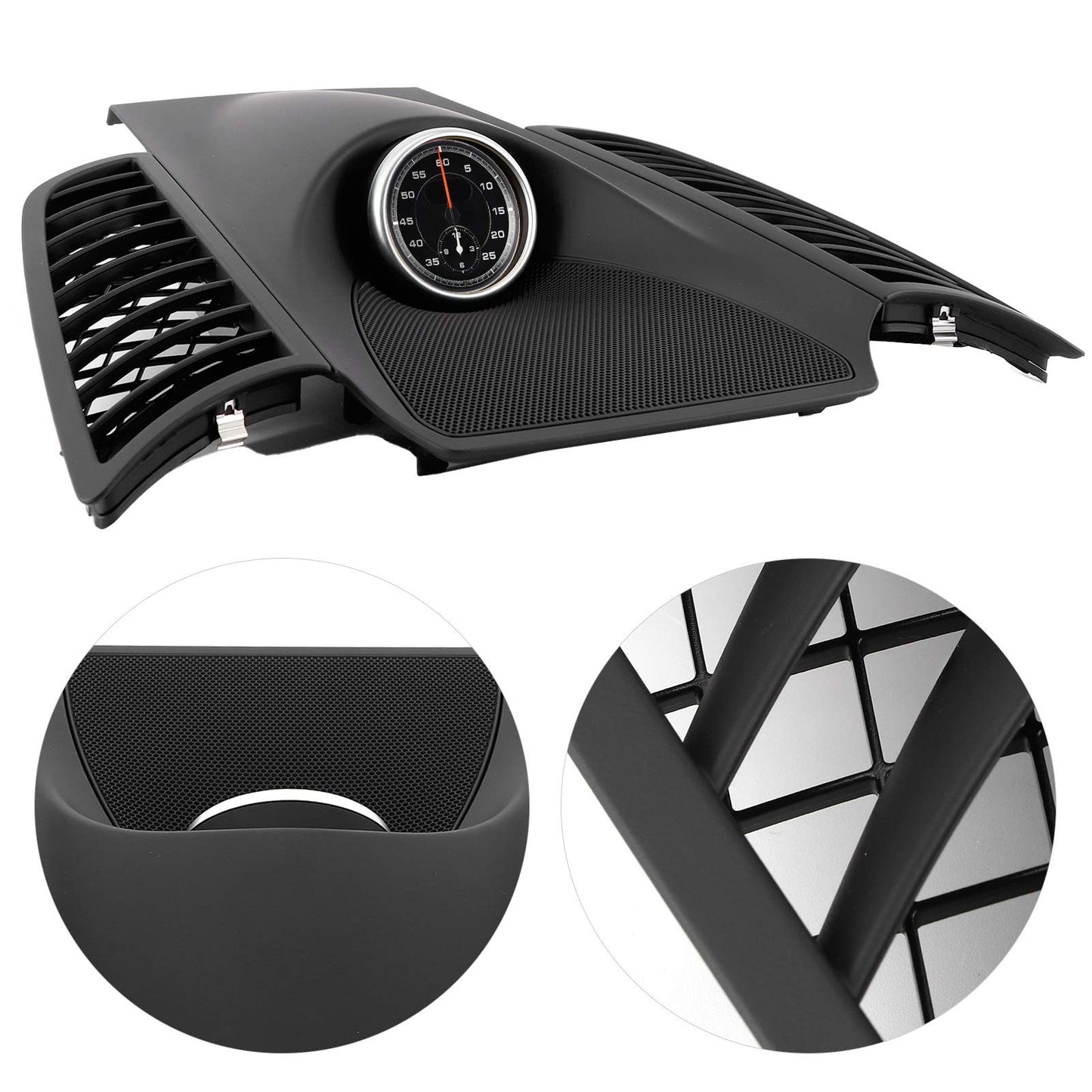 Cruscotto Cronometro Cosostituzione perchio centrale cruscotto, Cosostituzione perchio susostituzione periore pannello cruscotto Trim con orologio 958552189015Q0 sostituzione per 2011-2017(Nero)