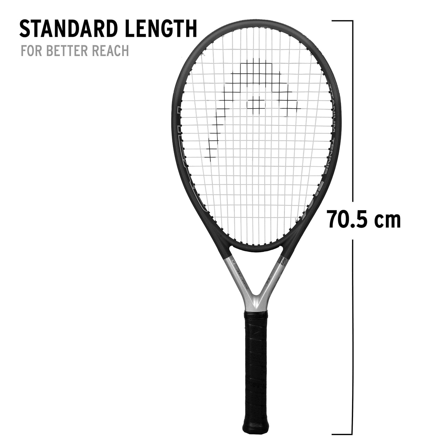 HEAD Tennisschläger Titanium Ti S6, grau, L3, RH162700L3