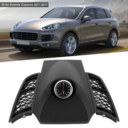 Cruscotto Cronometro Cosostituzione perchio centrale cruscotto, Cosostituzione perchio susostituzione periore pannello cruscotto Trim con orologio 958552189015Q0 sostituzione per 2011-2017(Nero)