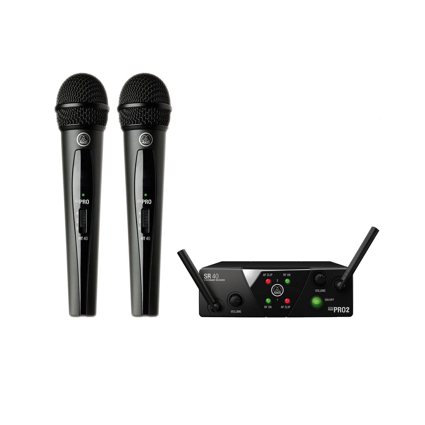 AKG WMS 40 Mini2 Dual Vocal Set, ISM2 & ISM3 - twin wireless